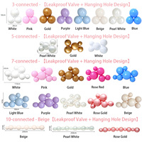 Kit de guirlandes de ballons réutilisables en gros, décorations gonflables pour mariage et anniversaire, ballons en PVC