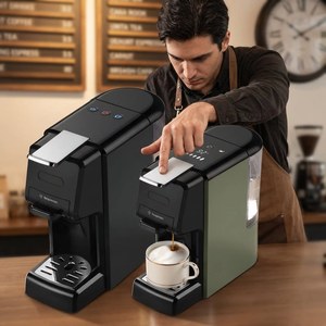 Machine à café semi-automatique professionnelle CM02/02-B, 20 bars de pression, en acier inoxydable, 1400W, 5-10 tasses, pour la maison et le bureau - Product Image 4