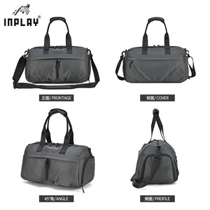 Bolsa de Gimnasio Personalizada de Gran Capacidad con Compartimento Seco y Húmedo, Bolsa Deportiva Cruzada para Yoga, Bolsa de Viaje Impermeable de Poliéster - Product Image 3