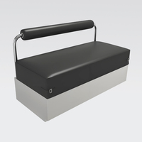 Ensemble de chaises de table en acier inoxydable pour la salle à manger moderne de style industriel