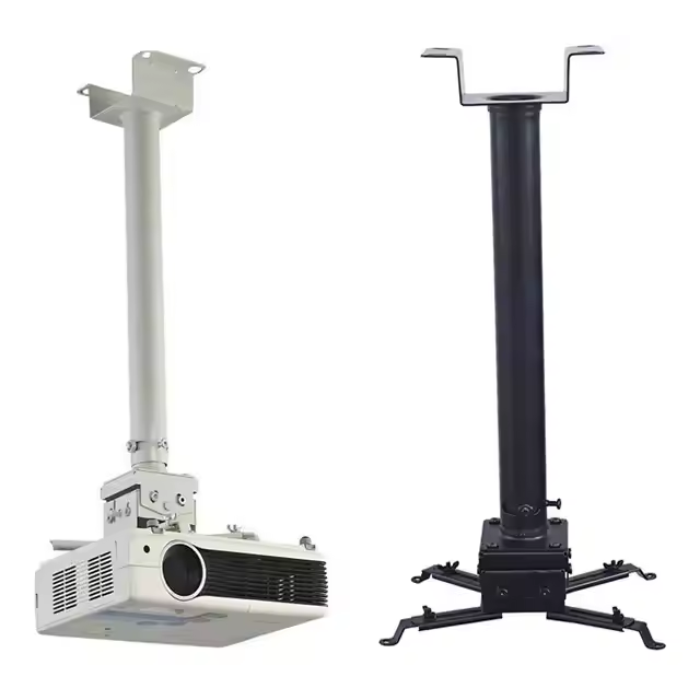 Factory Direct Sale White Projector Ceiling Mount Bracket Height Adjustable and Extendable Length Suitable for LCD/DLP Projector