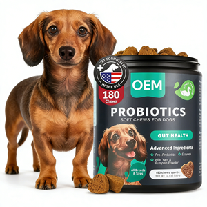 Suplemento Probiótico <span class=keywords><strong>para</strong></span> Mascotas OEM/ODM <span class=keywords><strong>para</strong></span> <span class=keywords><strong>Perros</strong></span> y Gatos, Refuerza el Sistema Inmunitario, Promueve la Salud Intestinal, Masticables Blandos con Vitaminas y Minerales - Product Image 2