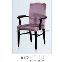 Chaise dinante en aluminium tapissée confortable surdimensionnée avec l'accoudoir pour des Ql-B127 plus âgés