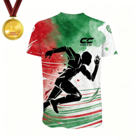 T-shirt de sport respirant pour homme, motif cactus silhouette vintage, personnalisable par sublimation, idéal pour la course estivale – Vente en gros