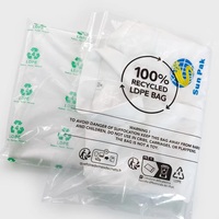 Grands sacs en plastique PE à fond plat et ouvert pour l'emballage en vrac de vêtements, textiles et marchandises