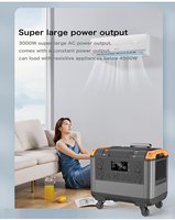 Centrale Électrique Portable d'Urgence 3000W, Étanche IP67, Chargeur Solaire, Batterie LiFePO4, Onde Sinusoïdale Pure, Lampe Torche
