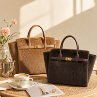 Sac à main de luxe en cuir véritable personnalisé d'usine en de veau pour femmes poignée supérieure sacs à main de mode vintage
