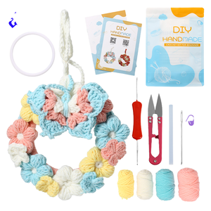 JP araba süsler el dokuması tığ seti bitkiler ve hayvan dokuma bebek zanaat aksesuarları tığ setleri - Product Image 6