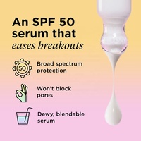 Crème solaire SPF 50 testée par des dermatologues légère UVA/UVB protectrice pour les peaux grasses sensibles à l'évasion minérale sujette sans huile
