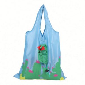 Custom Full Print 38Cm Cute Animal Shape Reusable <b>Folding</b> Shopping Bag Portable Recycle Foldable Grocery Tote Bag Superet - Product Image 3