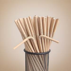 Food Grade Bendable Paper Drinking Straws Disposable Individually Wrapped for Coffee Shop Milk Tea Cafe and Beverage Service - Product Image 5