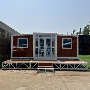 REMOTE 사전 제작 된 휴대용 이동식 모듈러 하우스 조립식 접이식 모바일 20ft 40 발 컨테이너 홈 40ft - Product Image 1