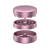 Broyeur à herbes cylindrique en métal de qualité supérieure, 62 mm, 3 couches, design élégant et raffiné, en aluminium, avec logo personnalisé gratuit