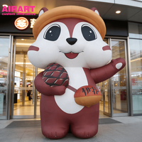 Peluche d'écureuil assise de haute qualité pour les décorations de fête de défilé : écureuil gonflable personnalisé
