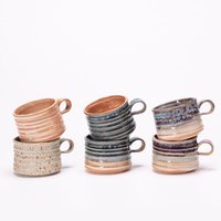Tasse à café en céramique de style japonais rustique, faite à la main par Dingyue, d'une esthétique haut de gamme, idéale pour le petit-déjeuner.
