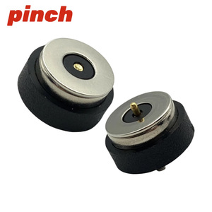 Pinch Magnetic DC Charging Head 6-12mm Round High Current Adsorption Zinc Alloy Connector 2p Brand New - Product Image 1