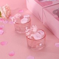 Coffret Cadeau de Pierres Parfumées Fleur Rouge Haute Qualité, Diffuseur d'Arômes Sans Flamme pour Petite Amie, Parfum Durable pour Intérieur, Diffuseur en Cristal