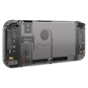 EXtremeRate DIY Replacement Full Shell for Nintendo <b>Switch</b> - Clear Black Custom Housing <b>Case</b> for NS - Product Image 5