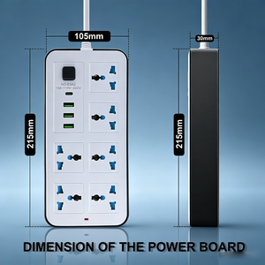 Child Safety Universal Electric <strong>Extension</strong> <strong>Socket</strong> with 6 Outlets 3 USB Ports 5M Cable Length Power Strip <strong>Extension</strong> for Home Use - Product Image 3