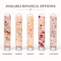 Garam Mandi Kristal Bunga Lavender dengan Bunga Kering untuk Spa dan Ritel