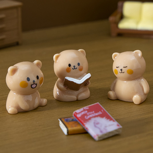 Tendance 2026 : Figurines d'animaux en résine élégantes, style mascotte forestière héréditaire, pour décoration de plateau à étages et cadeau de bureau - Product Image 5