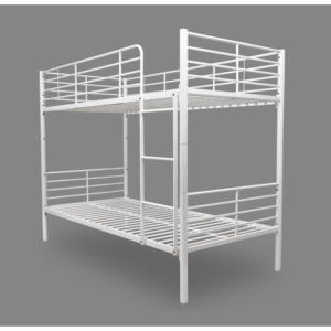 Cama litera doble ROSE, diseño moderno de acero inoxidable, muebles de dormitorio convertibles y duraderos para hoteles y almacenes - Product Image 5