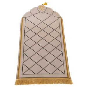 Alfombra de Oración Hecha con Poliéster, Diseño Impreso, Antideslizante y Apta para Mascotas, Reversible, para Rutinas Diarias de Oración en Casa o de Viaje - Product Image 2