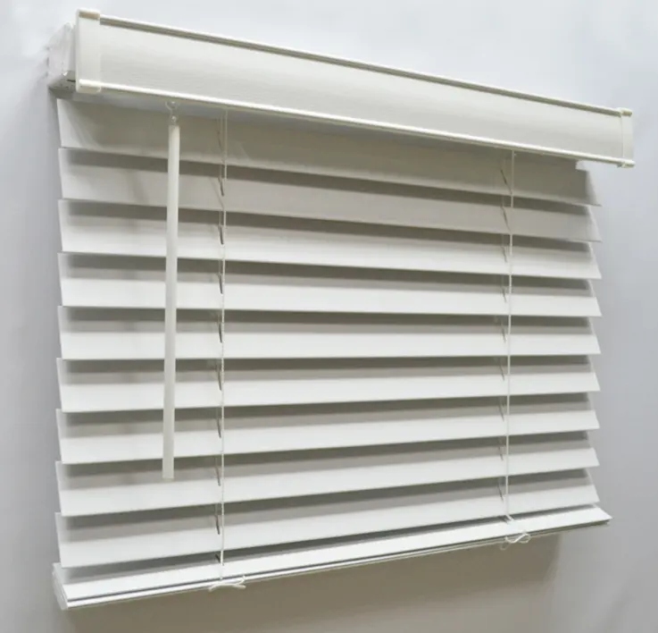 2" 2 inches faux wood cordless window blinds PVC faux wood Venetian blinds for home window decoration