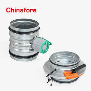 Amortiguador de conducto de aire redondo y ajustable, suministro de ventilación para <span class=keywords><strong>HVAC</strong></span>, fabricación profesional, barato - Product Image 4
