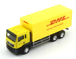 1/64 Die Cast Metal alaşım D/C geri çekin çocuk Para Ninos için DHL konteyner kamyon taşıma kamyon - Product Image 2