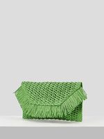 Handtaschen Klappe Stroh Tasche Gewebte Summer Beach Big Straw Strand tasche Frauen Clutch Personal isierte Strand tasche