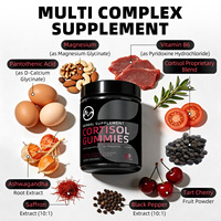 Gummies d'Ashwagandha Marque Blanche L-Théanine GABA 5-HTP Magnésium Safran Cerise Amère Complément Herbal Vente en Gros OEM