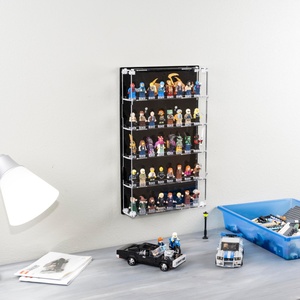 Customized Clear Acrylic Modern for Mini Figure Display Case with UV <b>Blocking</b> Cover for Home Store Display Stand - Product Image 1