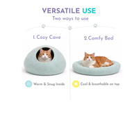 Niche pour chat en feutre de laine fait main, plusieurs couleurs, écologique