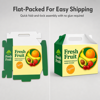 Carton pour fruits à coque en papier kraft, matériaux recyclés, doublure en éponge pour oranges, citrons, citrons verts, pamplemousses, stockage et livraison en chaîne du froid