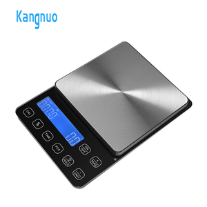 Balance de cuisine électronique numérique multifonctionnelle en acier inoxydable avec écran LCD, fonction tare et unités de mesure PCS pour peser les aliments et surveiller le régime alimentaire - Product Image 1