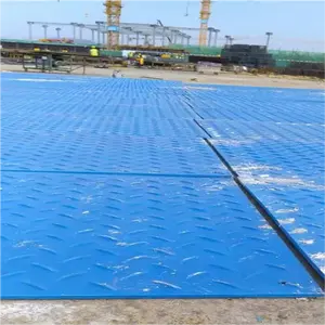 Protetor de grama resistente ao desgaste para equipamentos pesados tapetes de piso de polietileno de alta densidade (HDPE) para equipamentos pesados