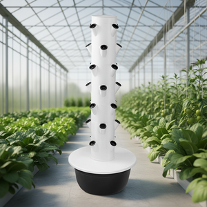Kit de Torre de Cultivo Hidropónico Vertical de 13 Niveles para Cultivo de Plantas en Interiores en Casa o Granja - Product Image 1