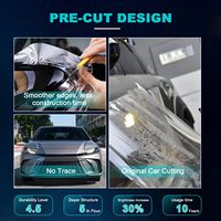 Film de protection de peinture transparent en TPU PPF pour carrosserie automobile, auto-réparant instantané, super hydrophobe, haute densité, personnalisable