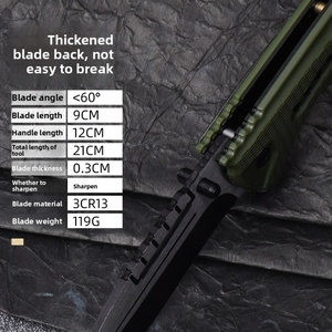 Cuchillo de Bolsillo Plegable Green Forest HK Personalizable de Grado OEM para Camping, Hoja de Acero Inoxidable 3CR13 Afilada como una Navaja, Mango de ABS con Acabado de Madera - Product Image 5