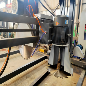 Scie circulaire électrique automatique durable DS1300 pour le travail du bois, machine à scier le bois à double lame - Product Image 1