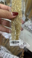 1113 Chaîne XuPing Bijoux Modèles Assortis en Or 14K, Peut Être Associée avec un Pendentif, Collier Chaîne
