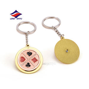 龙之宇20年专业定制金属钥匙扣工厂闪光旋转器钥匙扣仿搪瓷钥匙扣 - Product Image 6