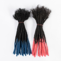 Estensioni Dreadlock in Capelli Umani per Uomo/Donna, Trecce all'Uncinetto, Estensioni Dread Loc 0,6 cm, Capelli all'Uncinetto