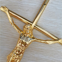 Cruz de Jesús de Plástico para Ataúd, Crucifijo, Decoración Funeraria, Accesorios para Cementerio