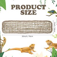 Échantillon gratuit hamac de dragon barbu rectangulaire jonc de mer pour lézards caméléon Gecko serpents Lguana Reptiles tortues
