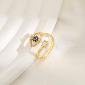 Euro-American <b>Vintage</b> INS Trend Cold Style <b>Gold</b> Open Alloy <b>Ring</b> for Women Japanese and Korean Simple Daily Wear - Product Image 2