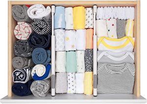 New Household <b>Storage</b> Adjustable ABS <b>Plastic</b> Underwear Dresser Cabinet Organizer Expandable <b>Drawer</b> Dividers - Product Image 2