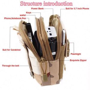 Muestra gratuita de bolsa informal para hombre de alta calidad, impermeable, con cinturón, para teléfono móvil, bolsa informal de viaje, bolsa Molle. - Product Image 3