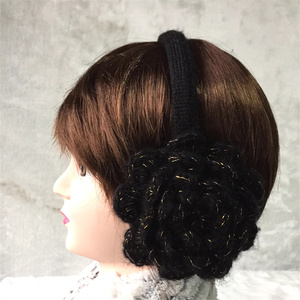 Bandeau fleuri fait main OEM, cache-oreilles en crochet pour l'hiver, cache-oreilles en crochet pour filles - Product Image 2